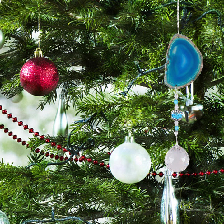 Olivenorma Campanello a vento in cristallo di sole con ciondolo appeso fatto a mano