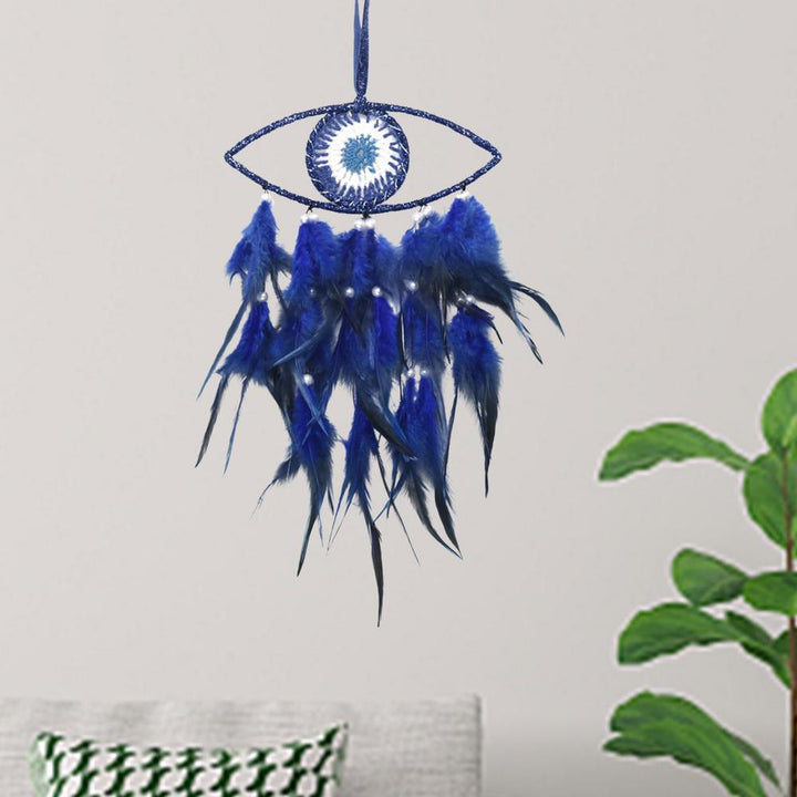 Olivenorma Blu Malocchio Piuma Acchiappasogni 
