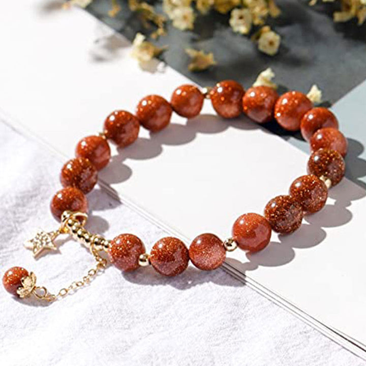 Olivenorma "Ricchezza e fortuna" - Bracciale in cristallo lucido di arenaria