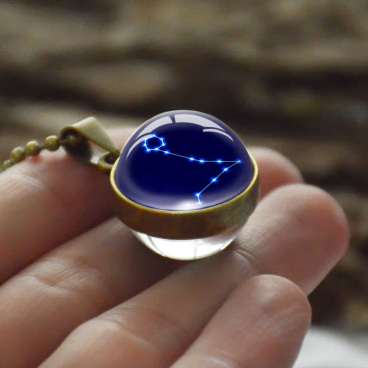 Collana in vetro stellato con stella zodiacale Olivenorma