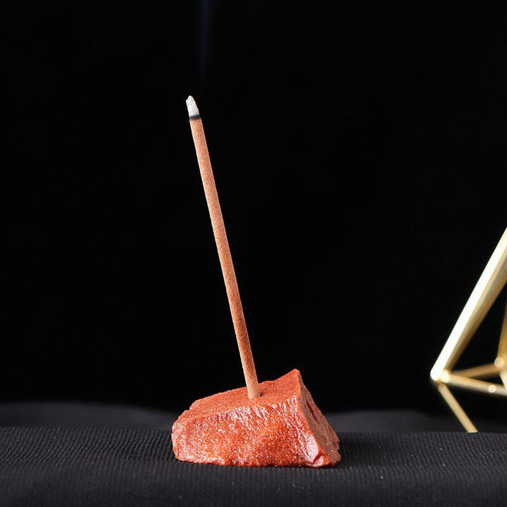 Olivenorma Crystal Raw Stone Porta incenso per bastoncini Decorazione con pietre preziose