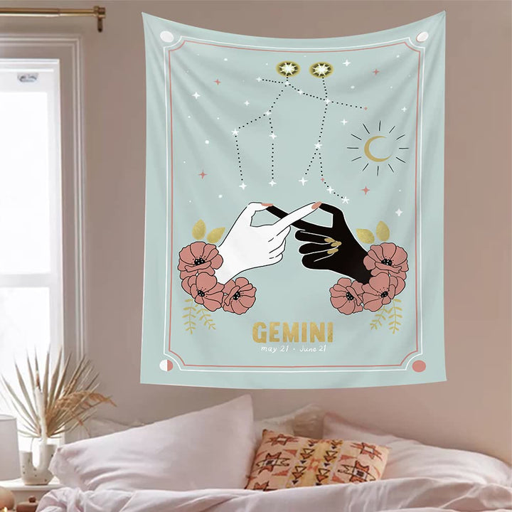 Olivenorma Mano Magica Tarocchi Zodiaco Arazzo 