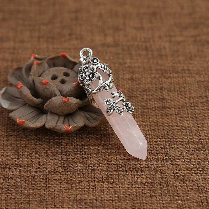 Collana di guarigione spirituale in pietra naturale Olivenorma Rose