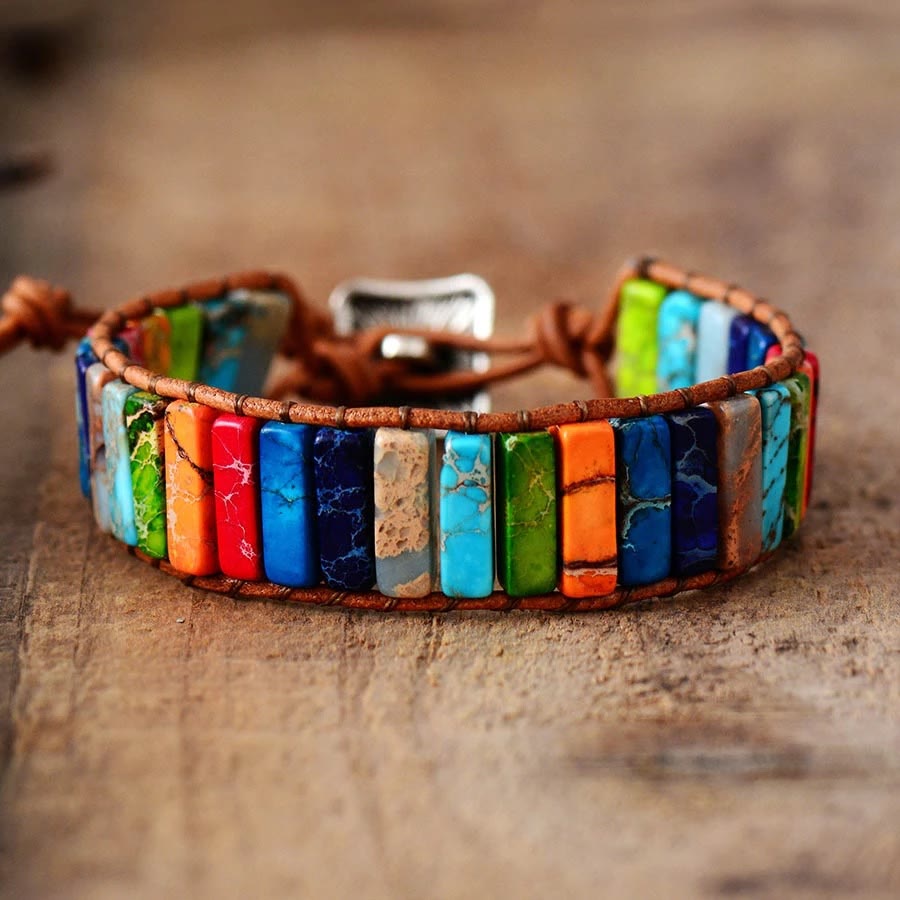 Bracciale energetico Olivenorma Emperor Stone Chakra