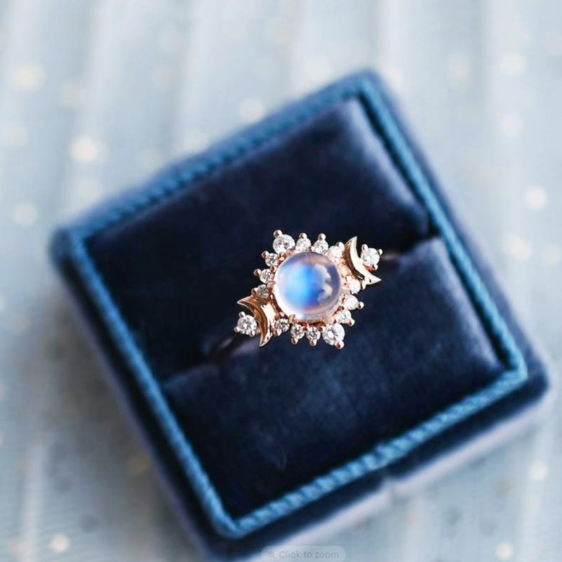 Anello Moonstone My Sun and Stars