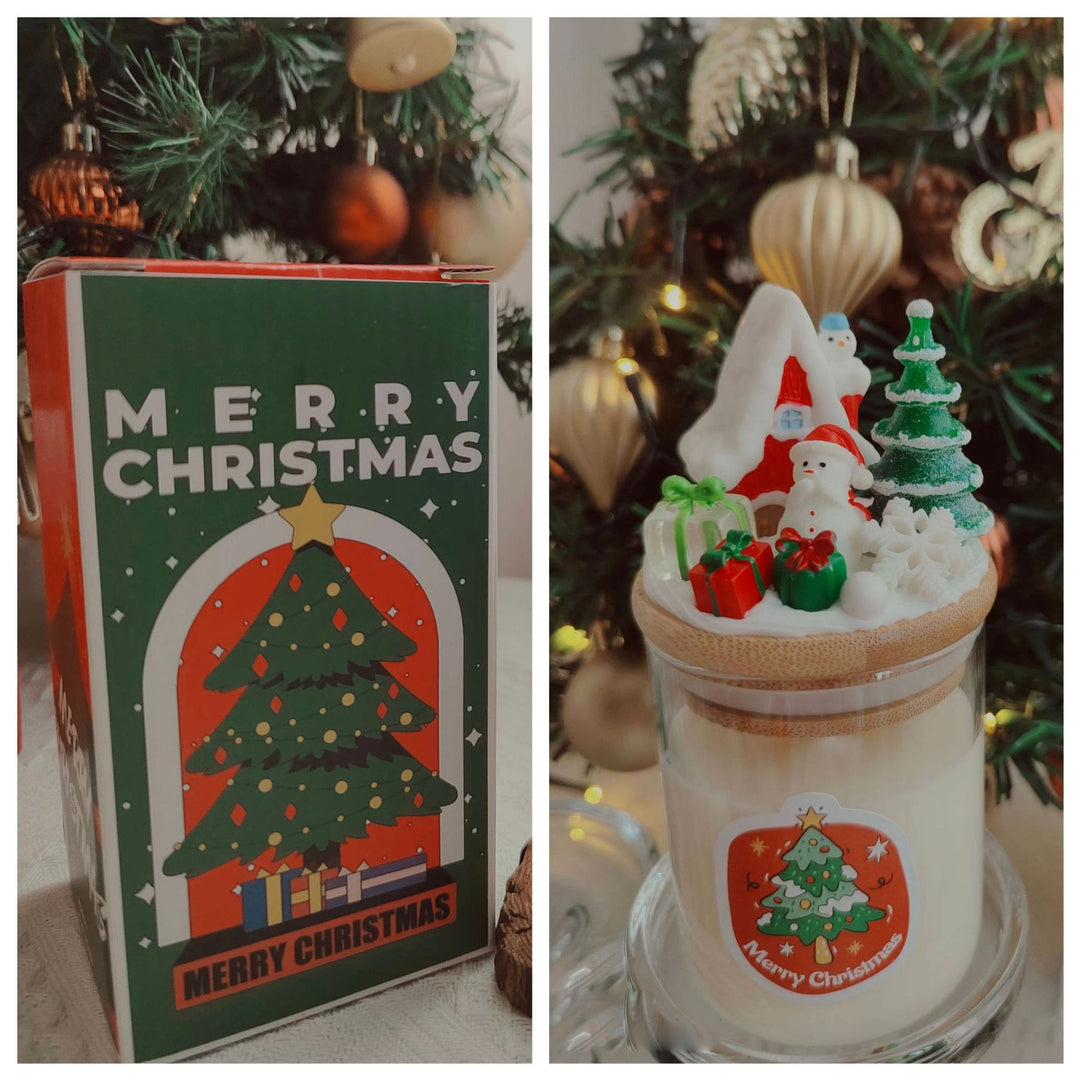 Candela decorativa natalizia di Babbo Natale Olivenorma 