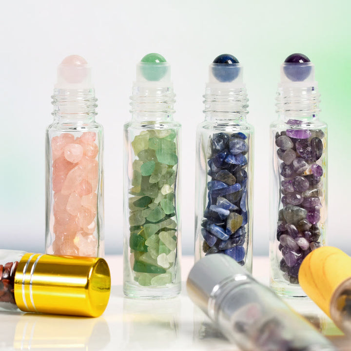 Olivenorma Crystal Roll-On Bottiglia di olio essenziale Decorazione con pietre preziose
