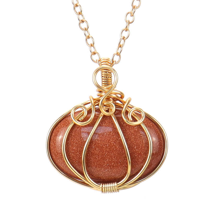 Olivenorma GUARDIAN PUMPKIN - Collana creativa di cristallo zucca 