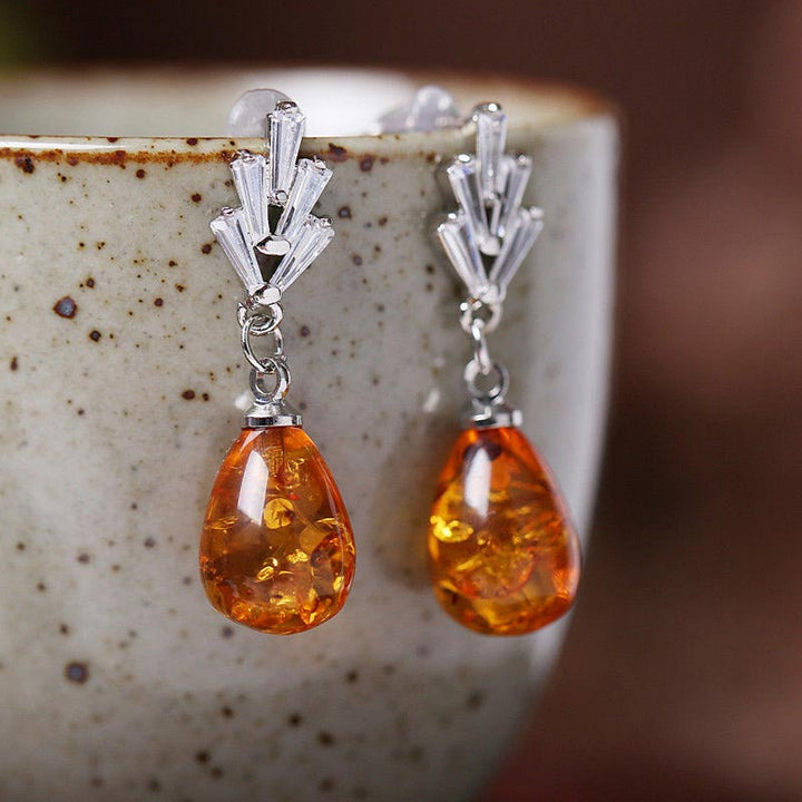 Orecchini Olivenorma Amber Balance