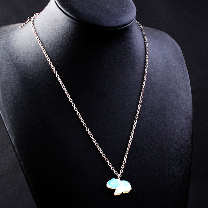 Collana con teschio di cristallo "Potente guarigione" Olivenorma 