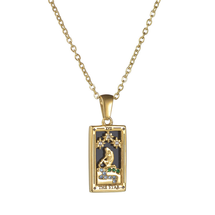Olivenorma "Sun Lovers Star Moon" Tarocchi Collana Segno 