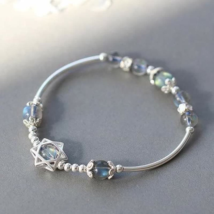 Bracciale Olivenorma Moonstone Esagramma