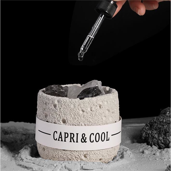 Olivenorma Cristallo Naturale Luna Superficie Design Cristallo Aromaterapia 