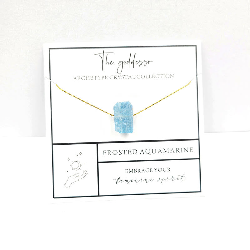 Collana con pietra preziosa grezza a taglio grezzo, regalo di gratitudine spirituale Olivenorma