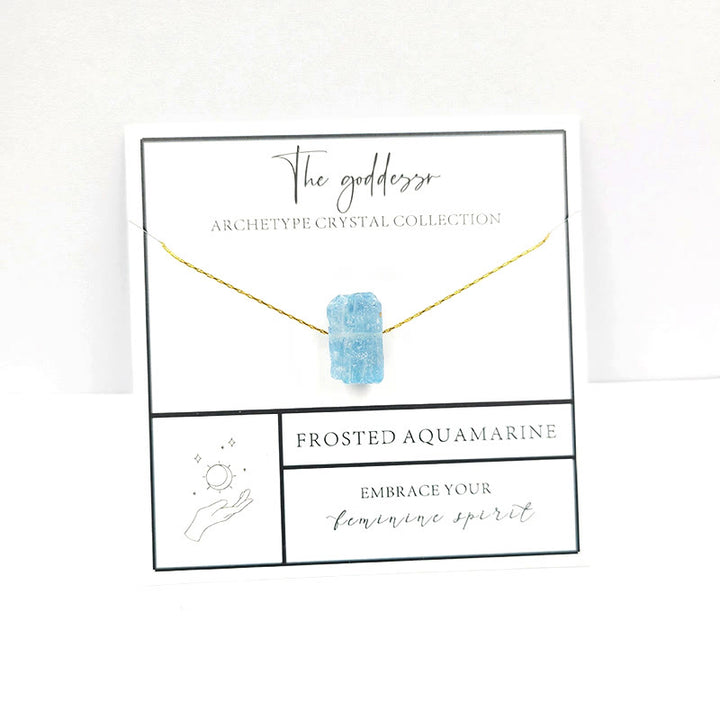 Collana con pietra preziosa grezza a taglio grezzo, regalo di gratitudine spirituale Olivenorma