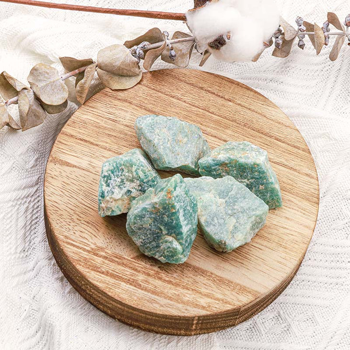Olivenorma Amazzonite Pietra Naturale Grezza Pietra
