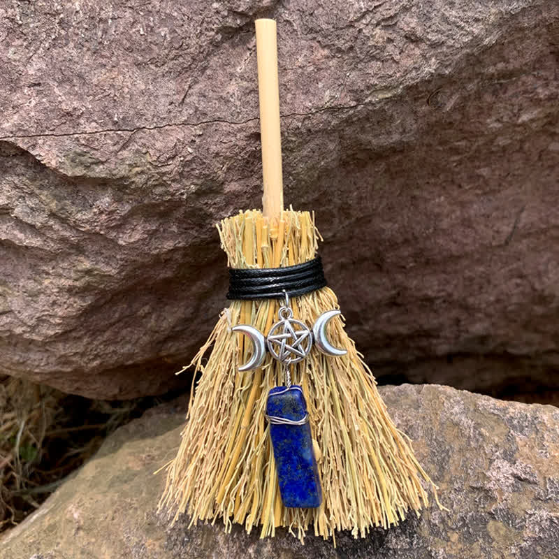 Olivenorma Mini Magic Broom Luna Stella Cristallo Ornamento