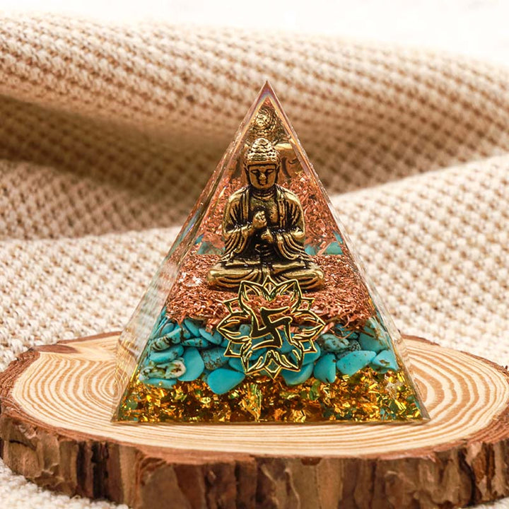 Piramide di protezione organica del Buddha turchese Olivenorma 