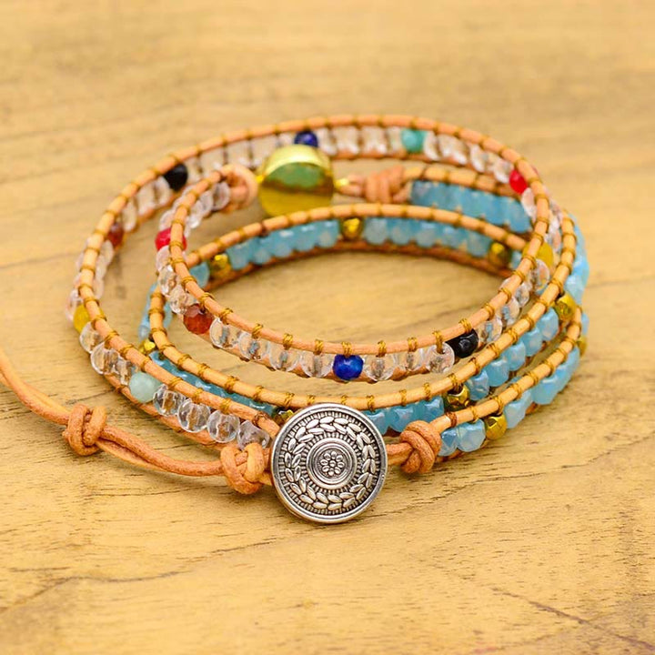 Bracciale in pietra opale curativa naturale