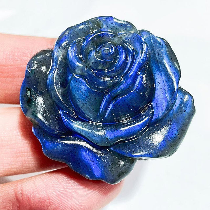 Ornamenti con faccia di luna in labradorite naturale Olivenorma , decorazione con pietre preziose 