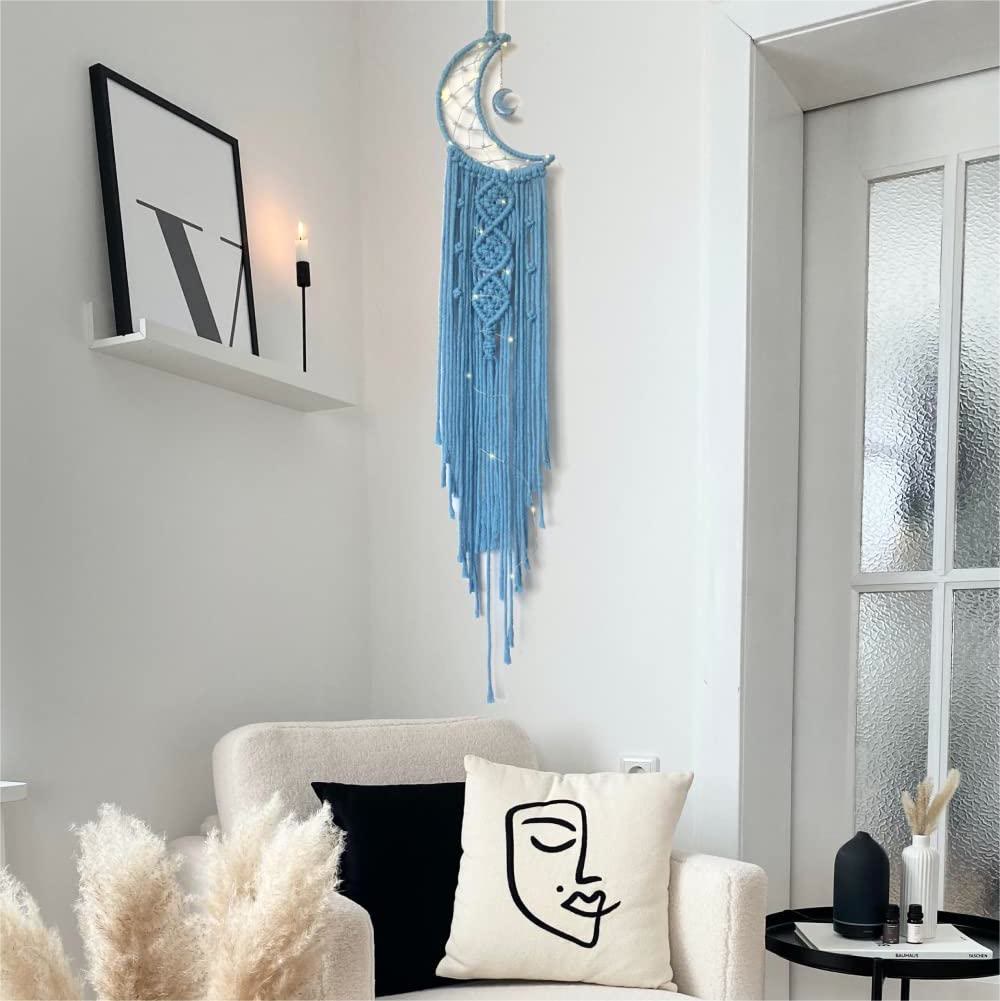 Acchiappasogni con nappa macramè Olivenorma Stella Luna 