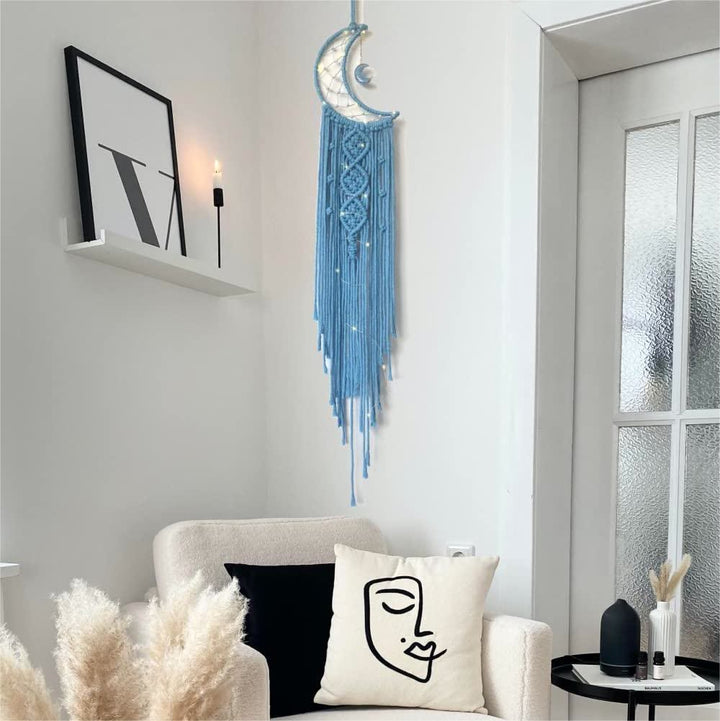 Acchiappasogni con nappa macramè Olivenorma Stella Luna 