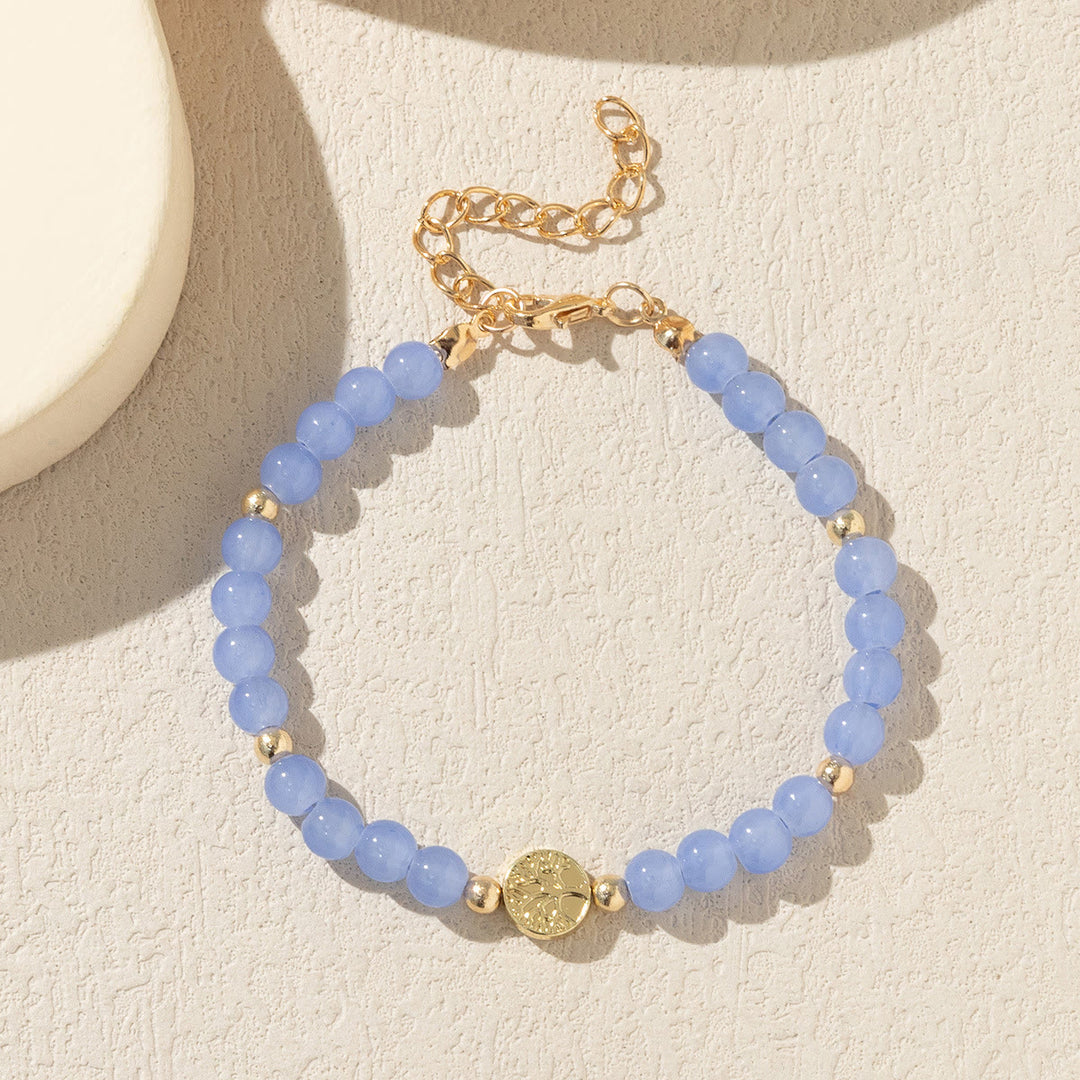 Bracciale Olivenorma con perline di cristallo multicolore e albero della vita 