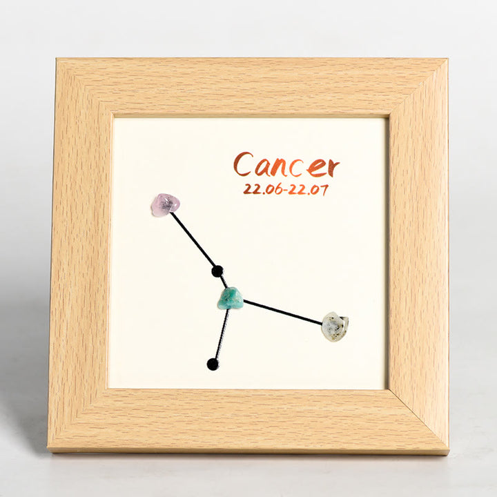 Olivenorma Zodiac Chakra Cornice per foto in pietra grezza Decorazione