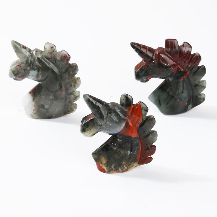 Olivenorma 2 pollici cristallo naturale unicorno figurina decorazione pietra preziosa 