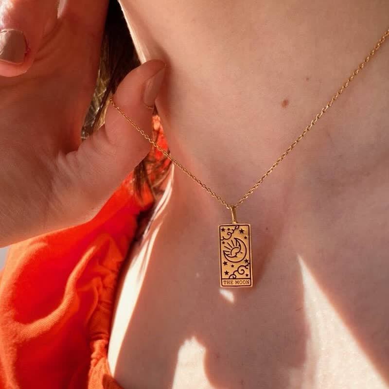 Collana vintage con tarocchi e fortuna Olivenorma