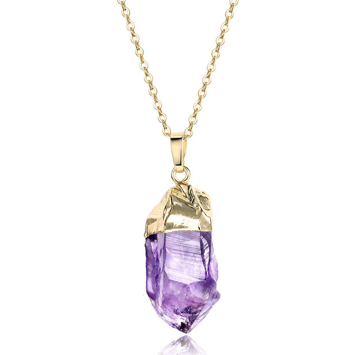 Collana di cristallo curativo di ametista Olivenorma