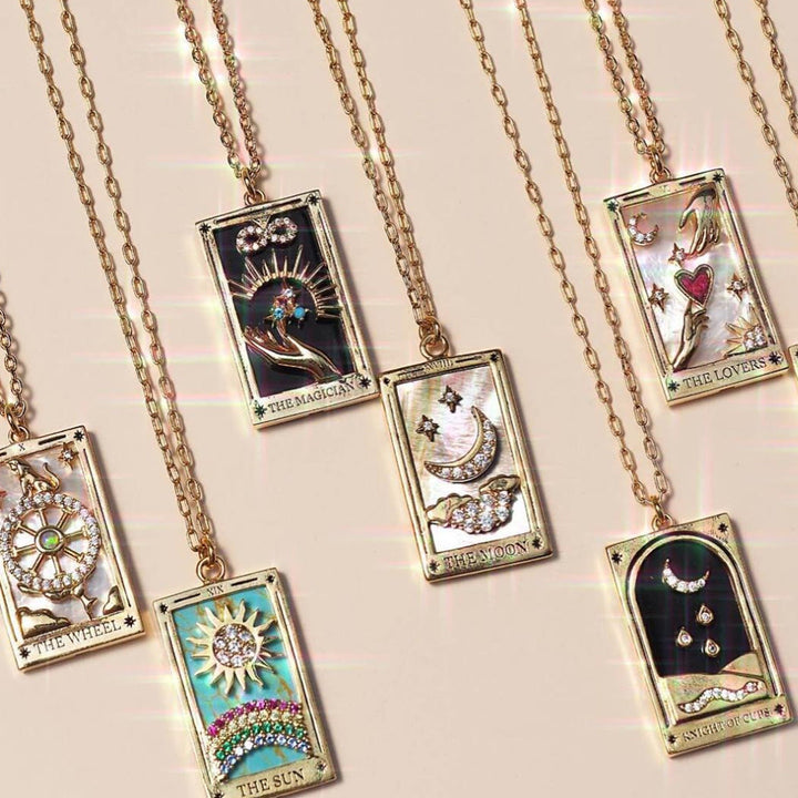 Collana Olivenorma Zircone Oro Placcato Tarocchi Olio Goccia