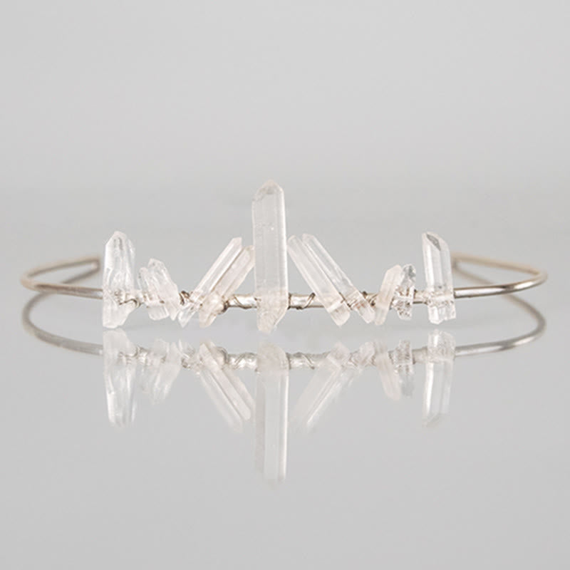 Olivenorma Clear Crystal Minimal Fairy Crystal Crown
