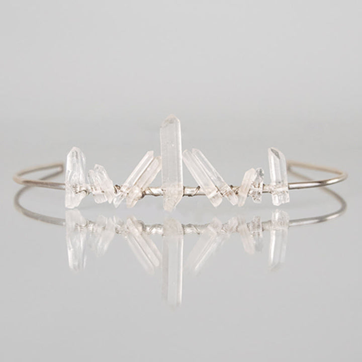 Olivenorma Clear Crystal Minimal Fairy Crystal Crown