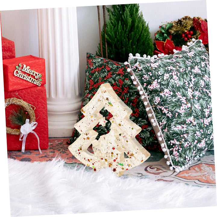 Decorazione per albero di Natale in resina di ghiaia di cristallo naturale Olivenorma 