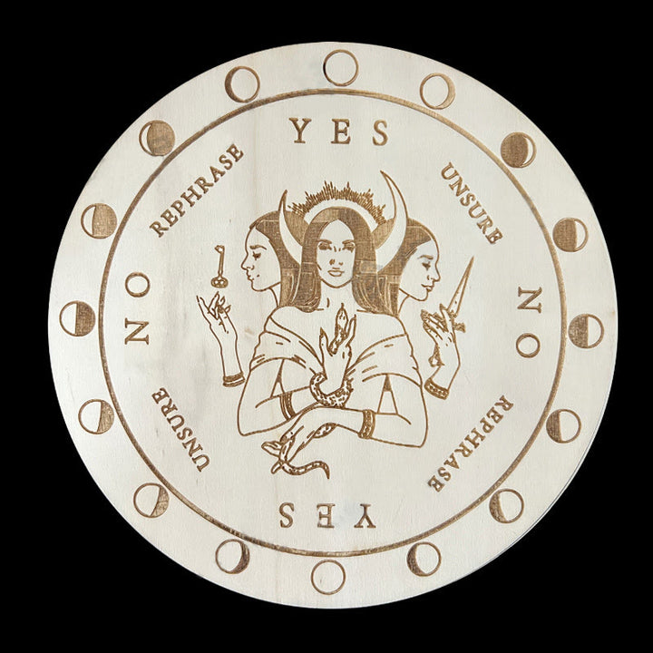 Olivenorma Il gioco del pendolo divinatorio in legno Carta dei tarocchi 
