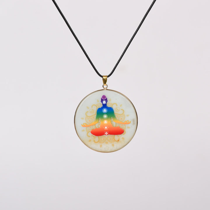 Collana Olivenorma Crystal Hamsa Chakra Albero della vita 