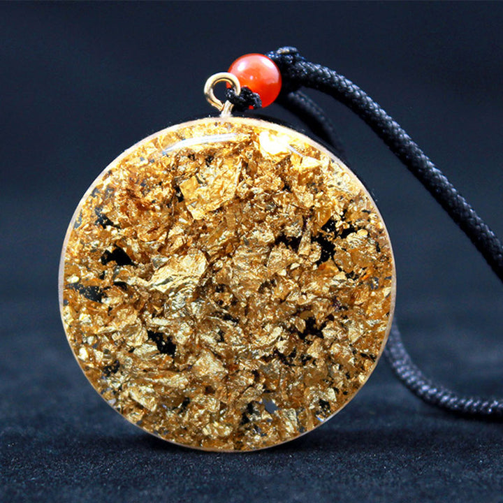 Collana con simbolo del cubo di Metatron in ossidiana Olivenorma
