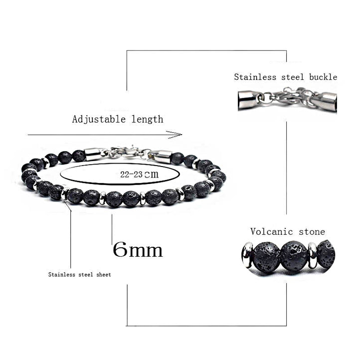 Bracciale Olivenorma in perline di agata invecchiata