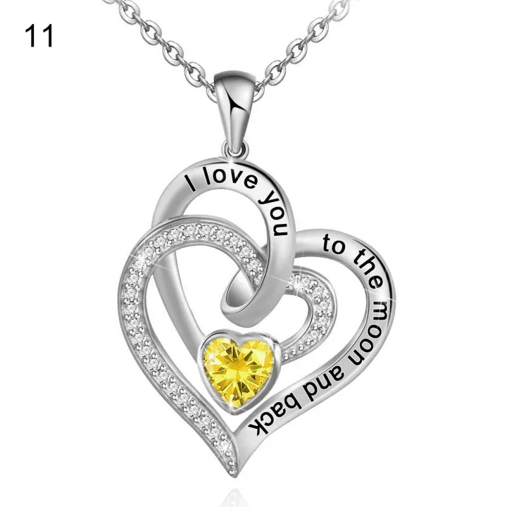 Collana con carta regalo Olivenorma Hearts and Hearts Birthstone - image 39