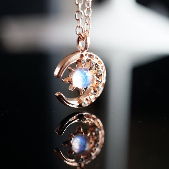 Collana Olivenorma Celestial Dainty Moon con pietra di luna