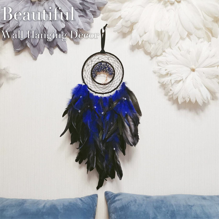 Olivenorma Albero della vita Sodalite blu Ghiaia Dream Catcher