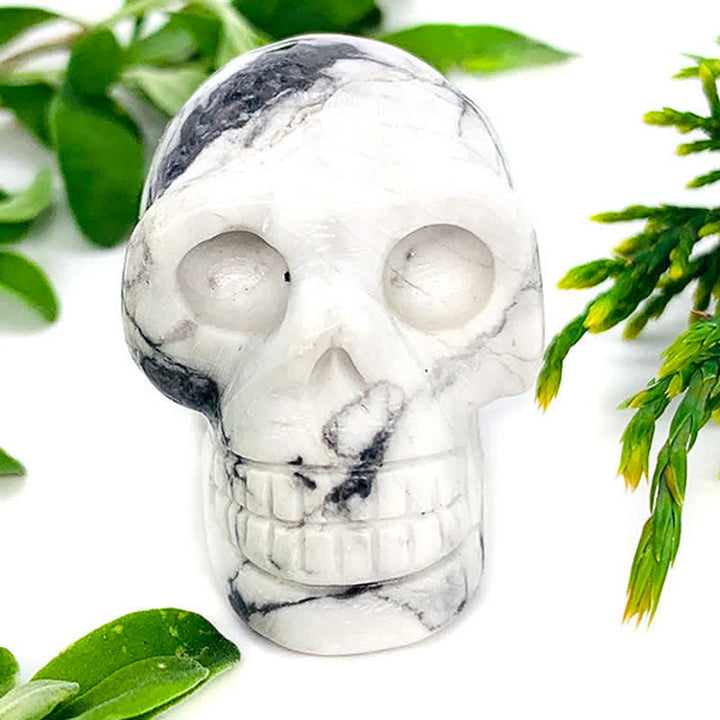 Decorazione di Halloween con teschio di cristallo naturale Olivenorma