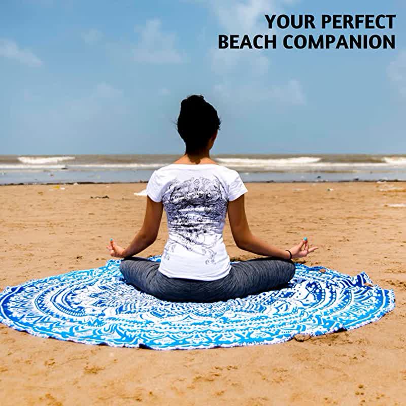 Arazzo Mandala circolare Rosamia Yoga Meditazione