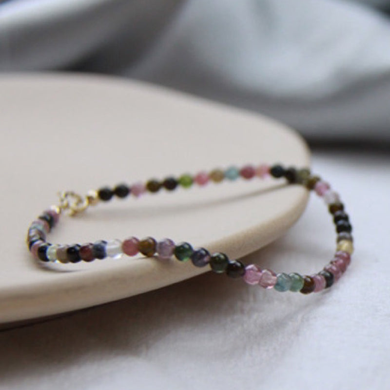 Grounding - Bracciale con pietre preziose di fluorite 