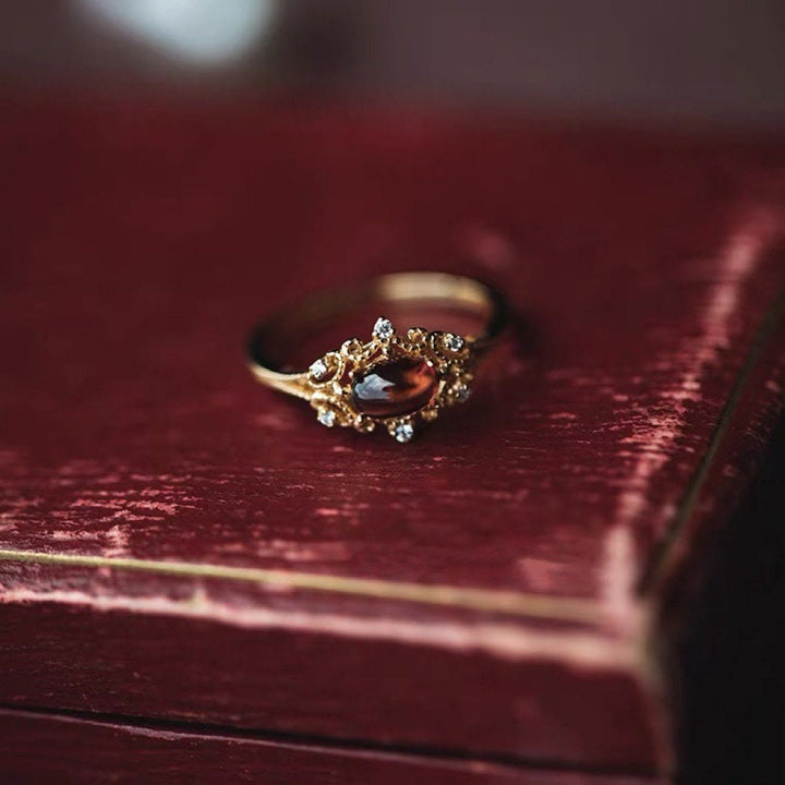 Anello Olivenorma Night Rose-Granato Naturale