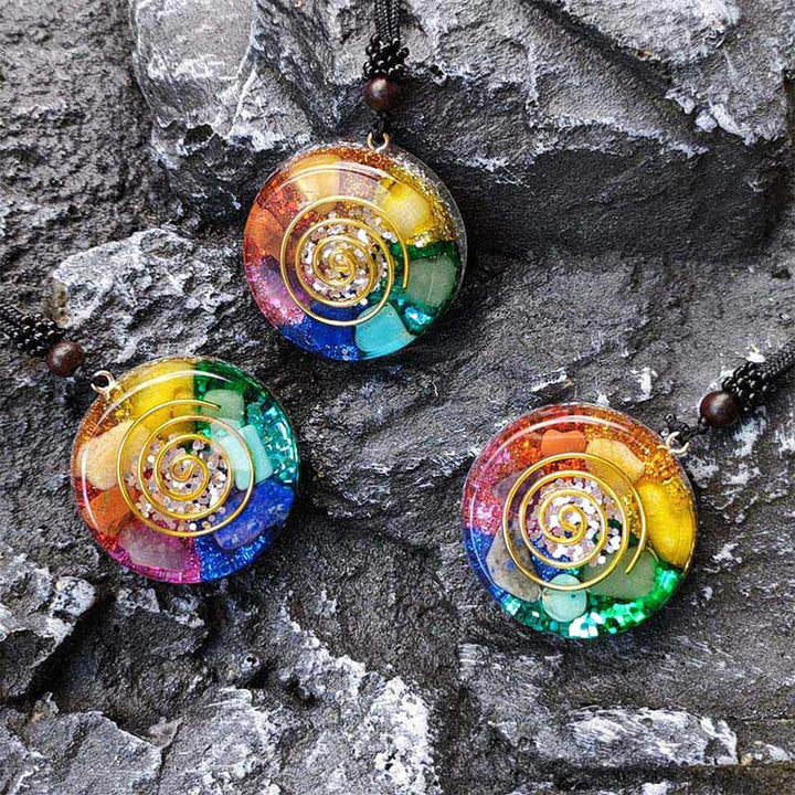 Collana di orgone chakra Olivenorma
