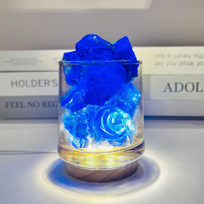 Olivenorma Diffusore senza fiamma Confezione regalo Lampada di aromaterapia in cristallo 