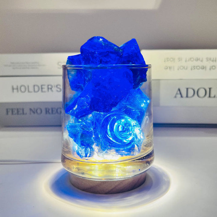 Olivenorma Diffusore senza fiamma Confezione regalo Lampada di aromaterapia in cristallo 