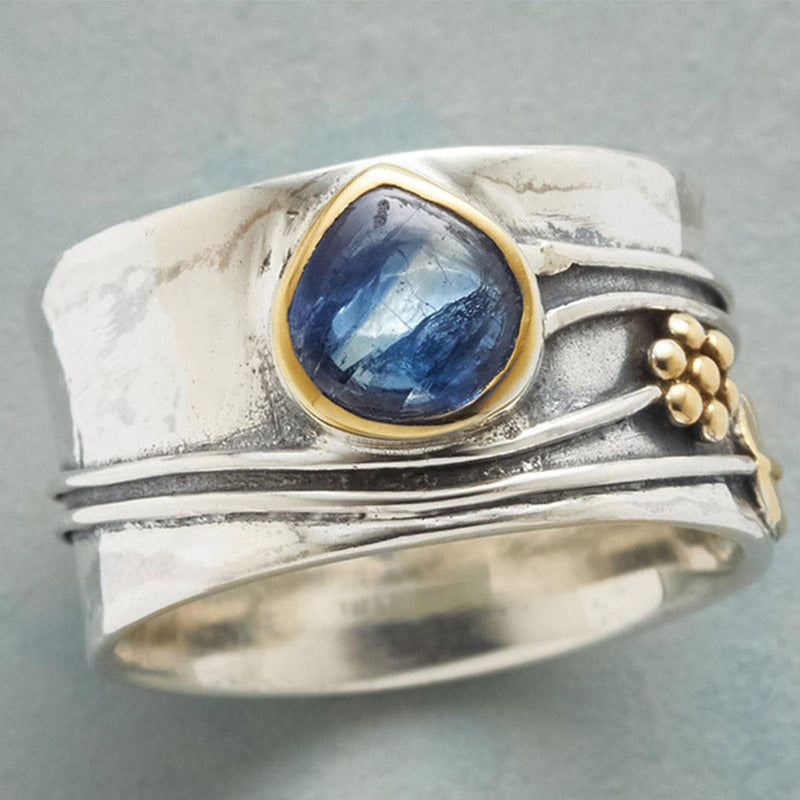 Anello portafortuna in pietra di luna Olivenorma